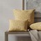 Yellow Abstract Damask Woven Pattern Upholstery Fabric by The Yard - SKU: Holcomb Gold